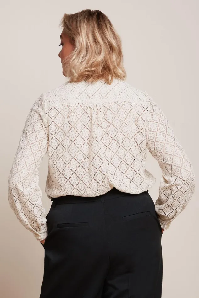Blouses Women King Louie Maisie Blouse Artiste Lace Ivory 8211 Artiste Lace
