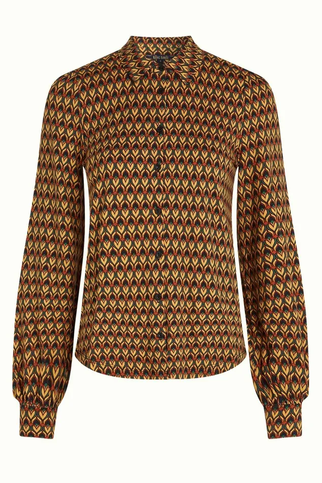 Blouses Women King Louie Maisie Blouse Dandy Black 8211 Dandy