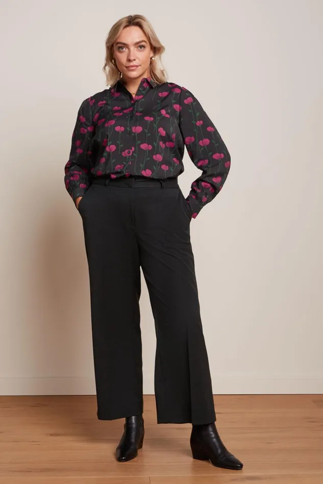 Blouses Women King Louie Maisie Blouse Harper Black 8211 Harper