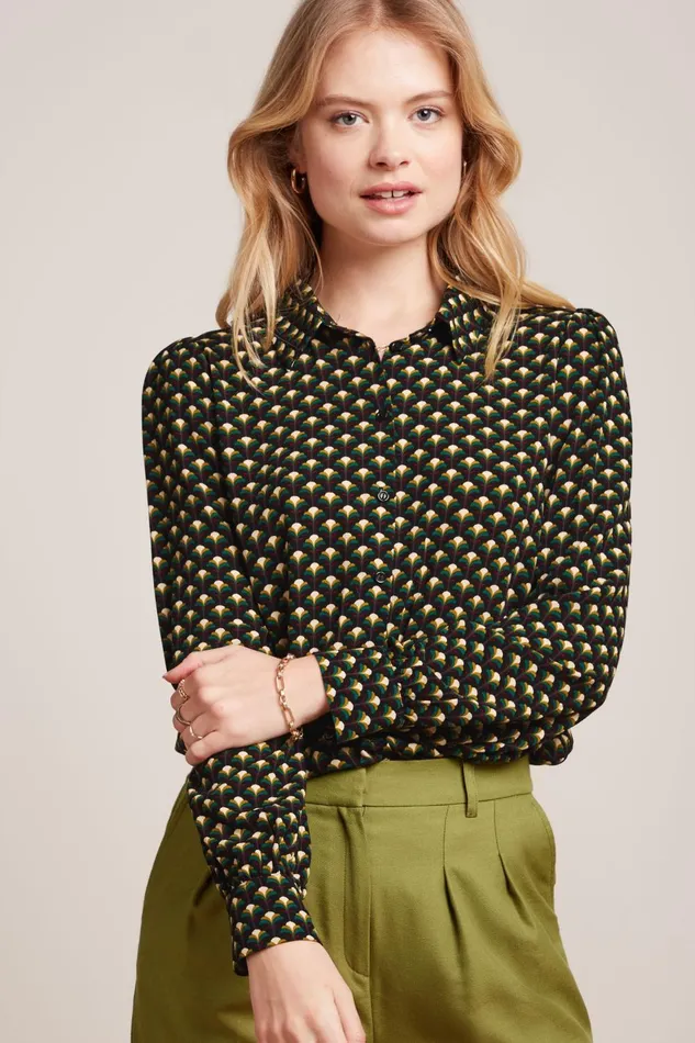 Blouses Women King Louie Maisie Blouse Mayfield Sycamore Green 8211 Mayfield