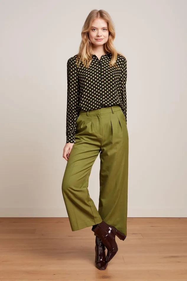 Blouses Women King Louie Maisie Blouse Mayfield Sycamore Green 8211 Mayfield