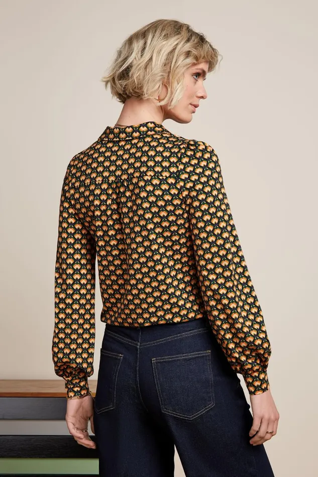 Blouses Women King Louie Maisie Blouse Valet Streeple Blue 8211 Valet