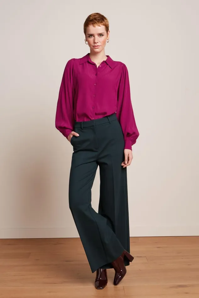 Blouses Women King Louie Marisa Blouse Allegra Sparkling Fuchsia 8211 Allegra