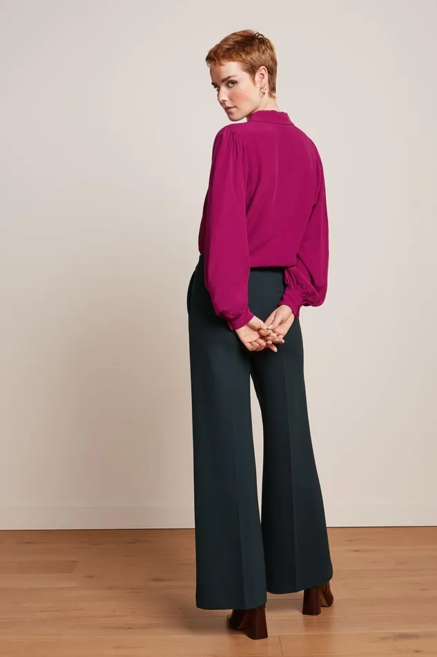 Blouses Women King Louie Marisa Blouse Allegra Sparkling Fuchsia 8211 Allegra