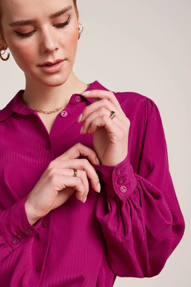 Blouses Women King Louie Marisa Blouse Allegra Sparkling Fuchsia 8211 Allegra