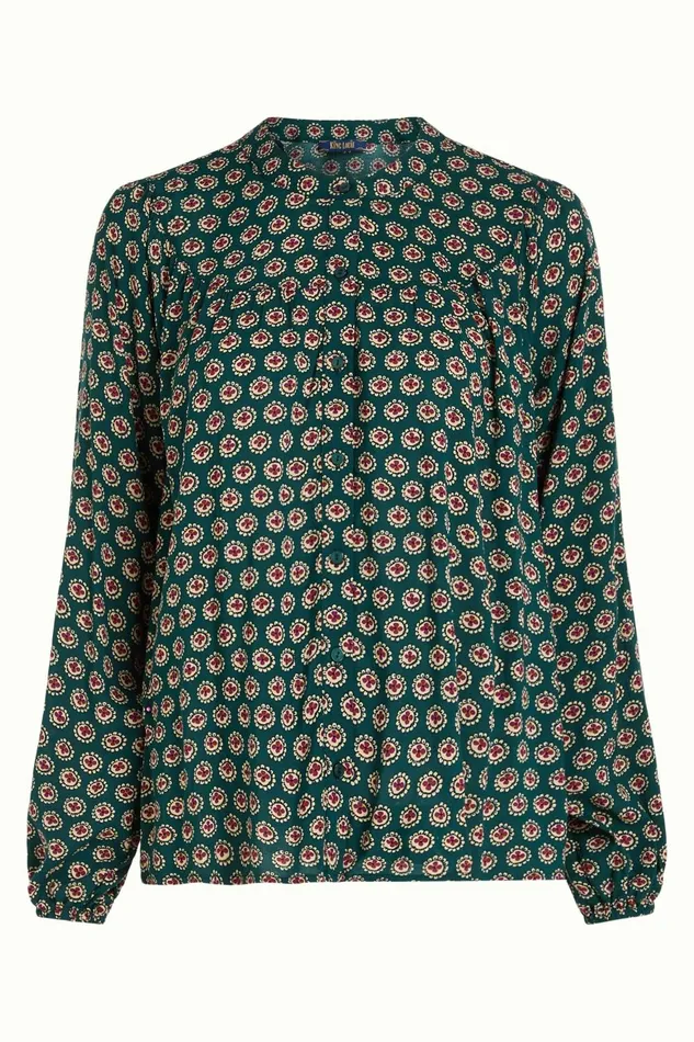 Blouses Women King Louie Nala Blouse Elliot Pine Green 8211 Elliot