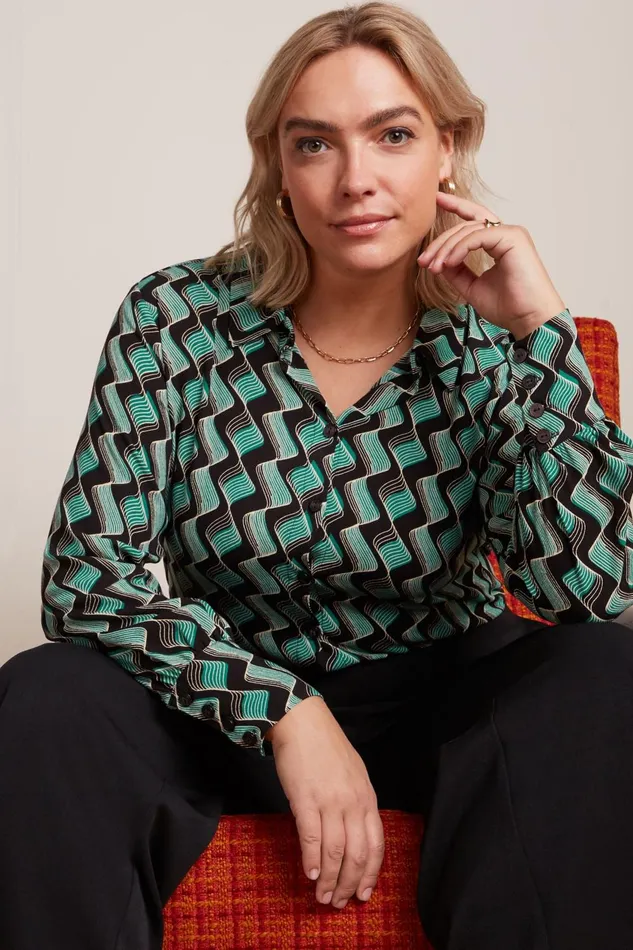 Blouses Women King Louie Winona Blouse Jazz Black 8211 Jazz