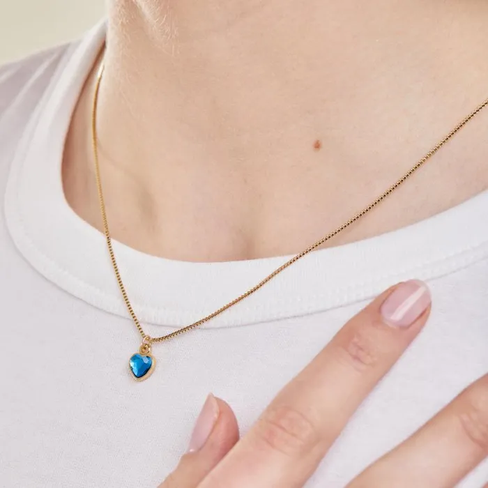 Blue Zircon Heart Necklace December Birthstone Silver Women Alex And Ani Necklaces Blue Zircon Heart Necklace December Birthstone Silver Women Alex And Ani Necklaces