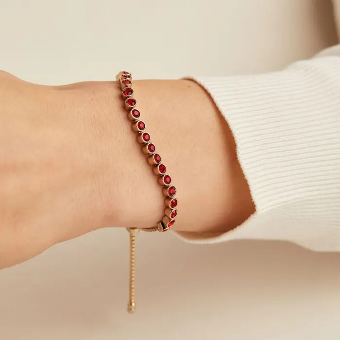 Bolo Tennis Bracelet Ruby Shiny Gold Women Alex And Ani Love Bolo Tennis Bracelet Ruby Shiny Gold Women Alex And Ani Love