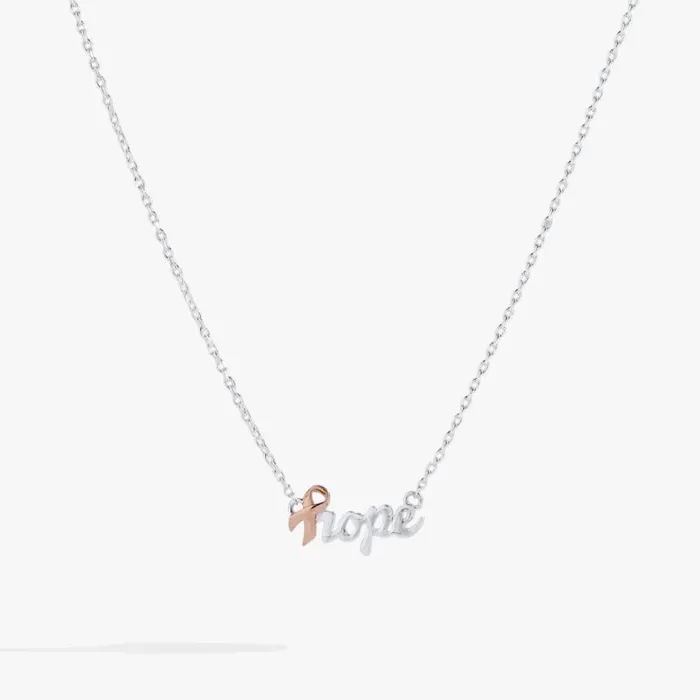 Breast Cancer Awareness Hope Necklace Two Tone Women Alex And Ani Necklaces