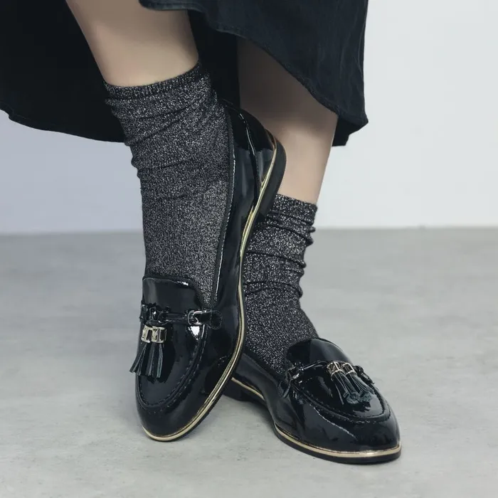 Brogues And Loafers Women Moda In Pelle Evvaa Black Patent