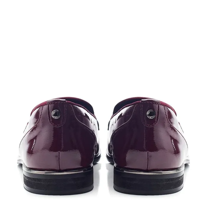 Brogues And Loafers Women Moda In Pelle Evvaa Burgundy Patent