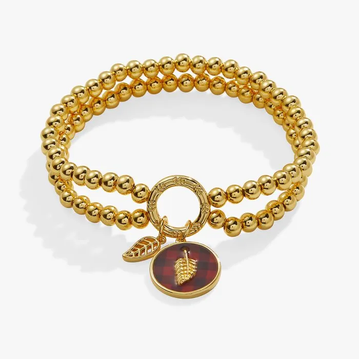 Buffalo Plaid Stretch Bracelet Gold Women Alex And Ani Halloween
