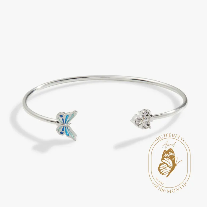 Butterfly Crystal Flex Cuff Bracelet Silver Women Alex And Ani Animals