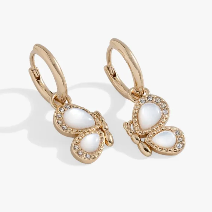 Butterfly Mother Of Pearl Huggie Hoop Earrings Gold Women Alex And Ani Earrings Butterfly Mother Of Pearl Huggie Hoop Earrings Gold Women Alex And Ani Earrings