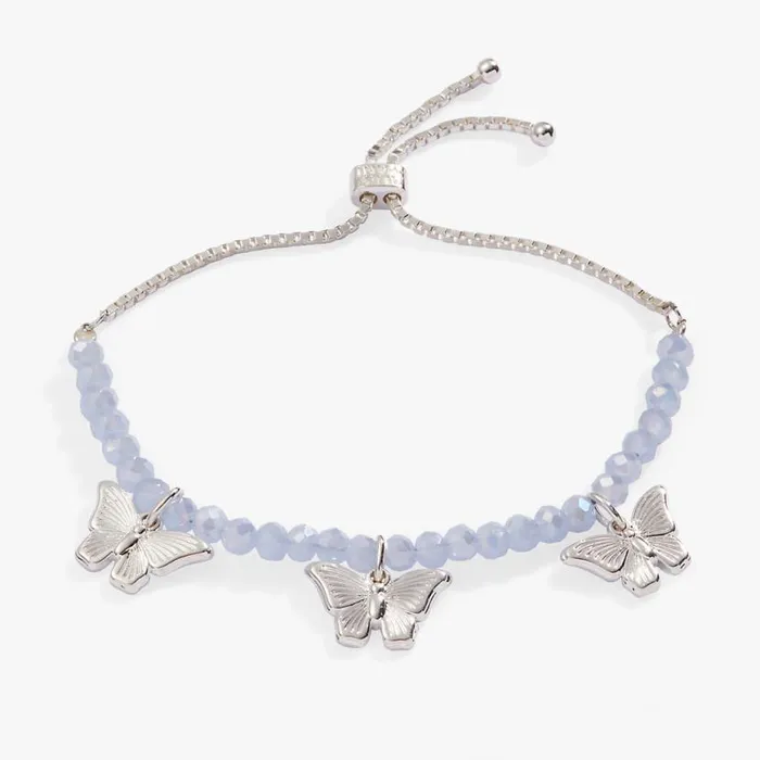 Butterfly MultiCharm Bolo Bracelet Silver Women Alex And Ani Animals