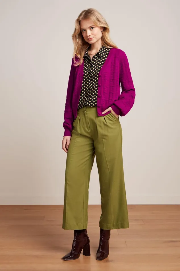 Cardigans Women King Louie Cardi V Terme Vivid Purple 8211 Terme