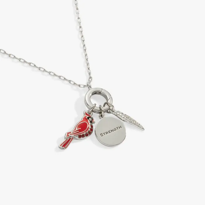 Cardinal Mix Match Charm Necklace Silver Women Alex And Ani Animals
