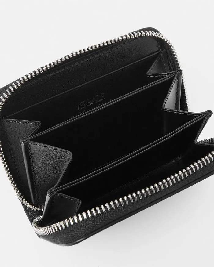 Cargo Wallet Blacksilver Men Versace Wallets