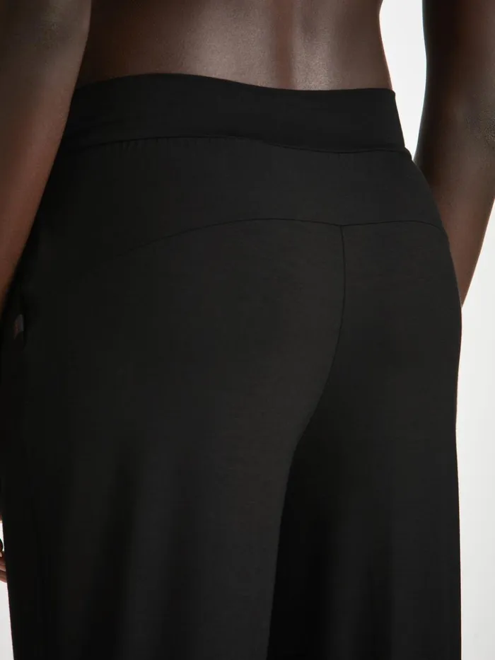 Casual Pants Women Derek Rose Track Pants Basel Micro Modal Stretch Black