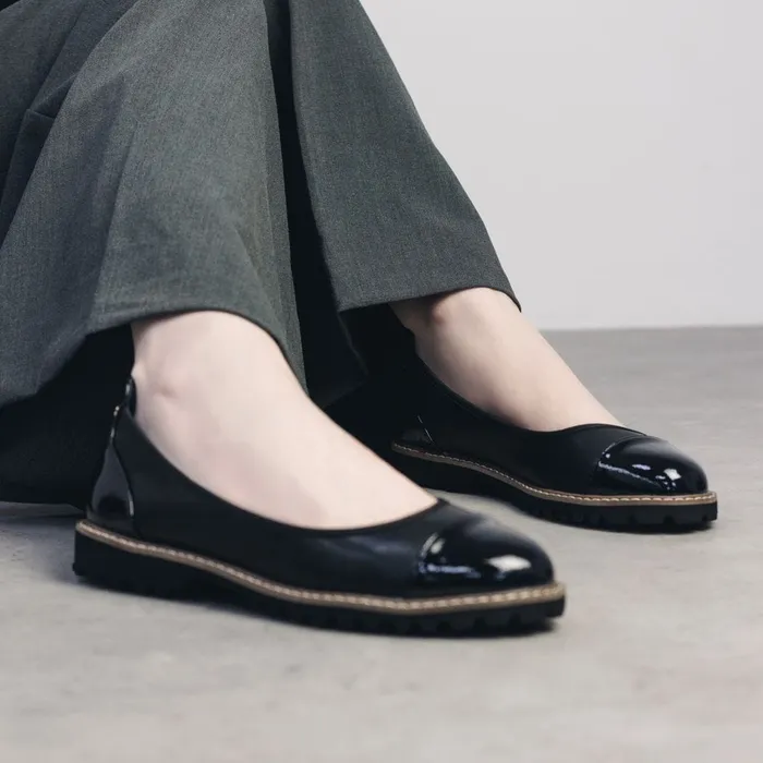 Casual Shoes Women Moda In Pelle Egleton Black Leather