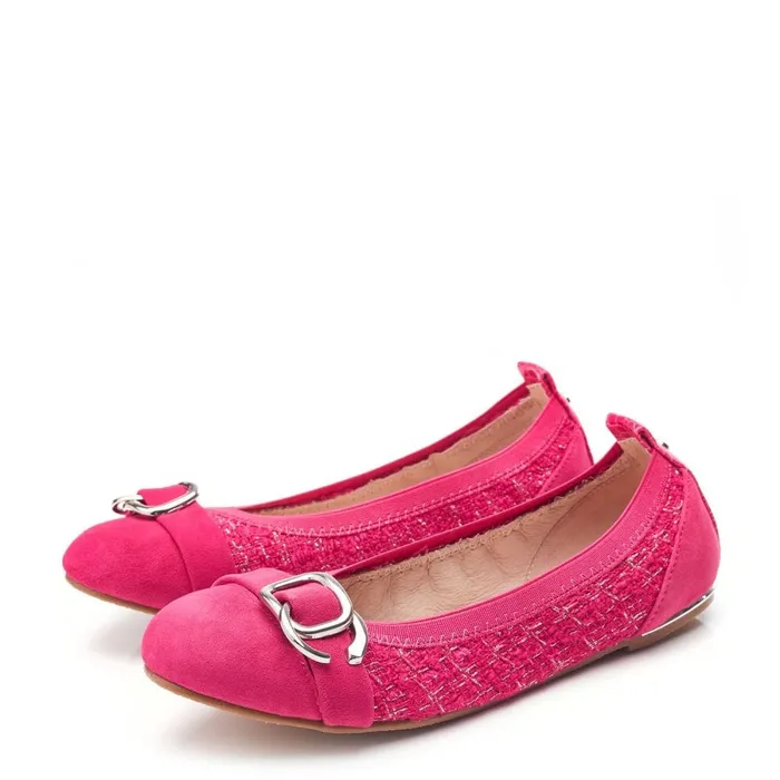 Casual Shoes Women Moda In Pelle Eilish Raspberry Textile