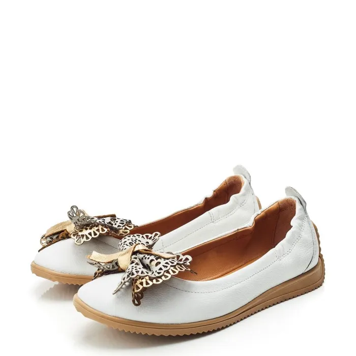 Casual Shoes Women Moda In Pelle Elerna White Leather