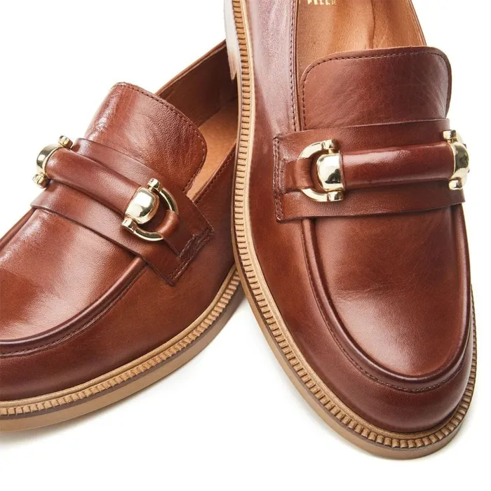 Casual Shoes Women Moda In Pelle Emmalia Tan Leather