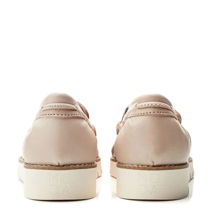 Casual Shoes Women Moda In Pelle Evenia Off White Leather