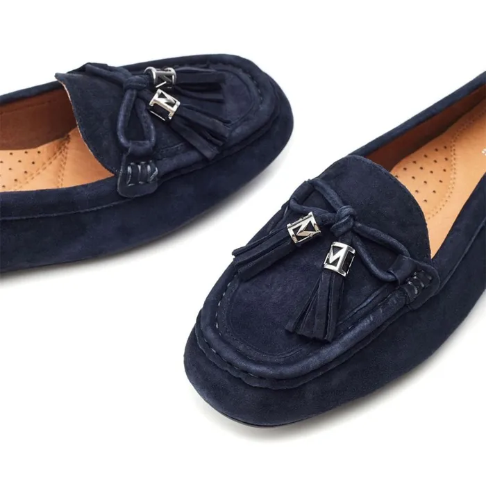 Casual Shoes Women Moda In Pelle Famina Navy Suede
