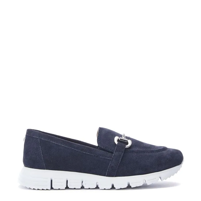 Casual Shoes Women Moda In Pelle Francie Navy Suede