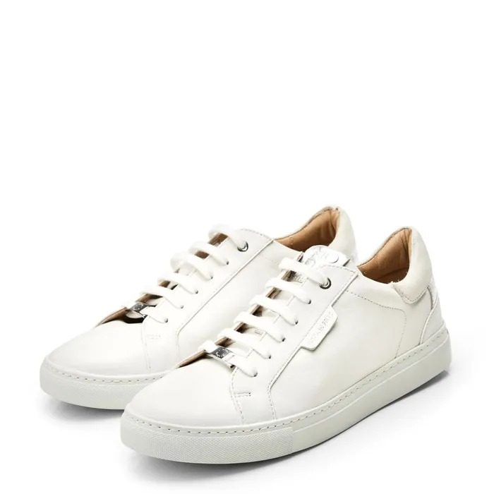 Casual Trainers Women Moda In Pelle Ariba White Leather