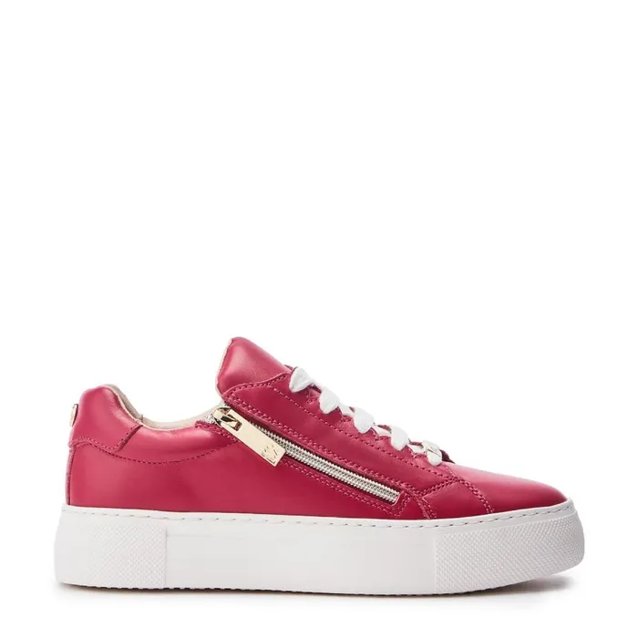 Casual Trainers Women Moda In Pelle Balize Raspberry Leather