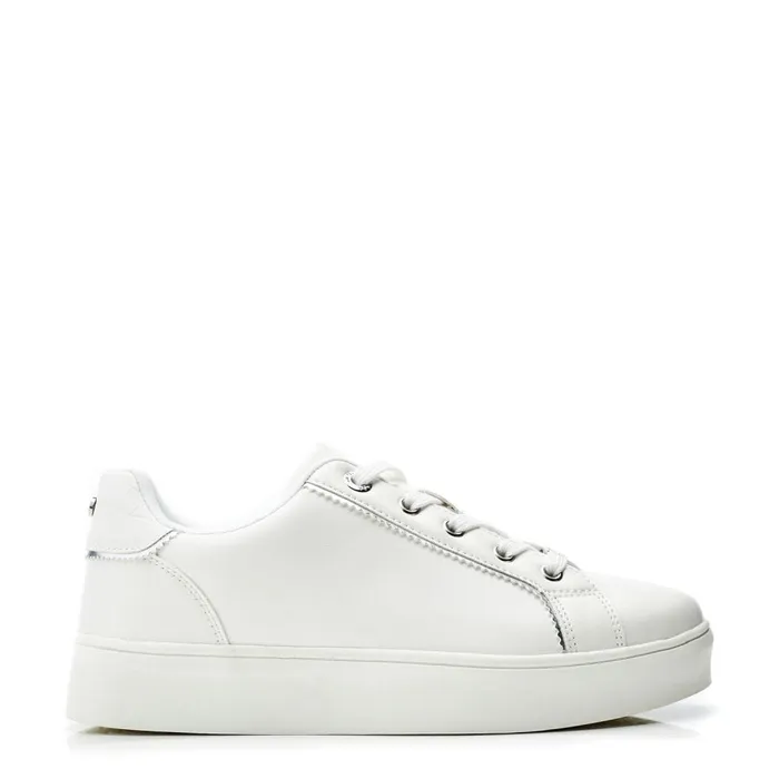Casual Trainers Women Moda In Pelle Belammy White Porvair