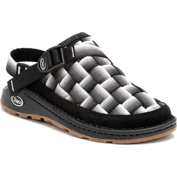 Chaco Canyon Woven Clog Fade Black and White Women Clogs and SlipOns Chaco Canyon Woven Clog Fade Black and White Women Clogs and SlipOns