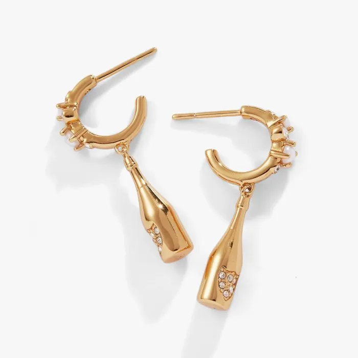 Champagne Drop Huggie Hoop Earrings Gold Women Alex And Ani Birthday Champagne Drop Huggie Hoop Earrings Gold Women Alex And Ani Birthday