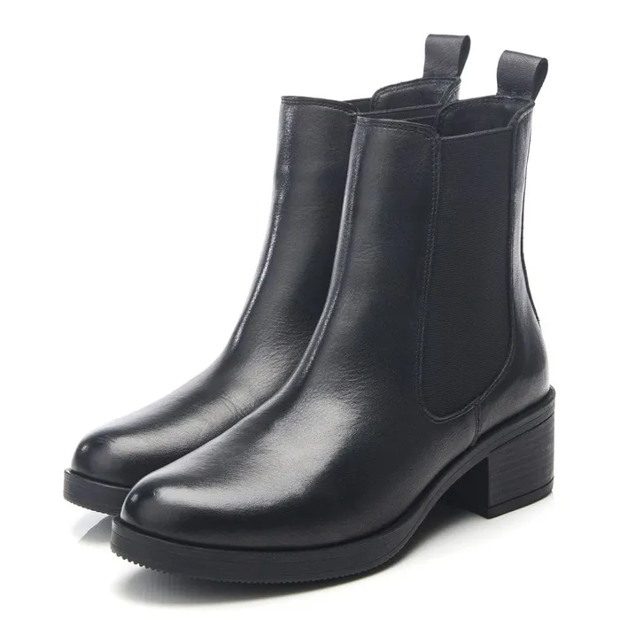 Chelsea Boots Women Moda In Pelle Brooki Black Leather