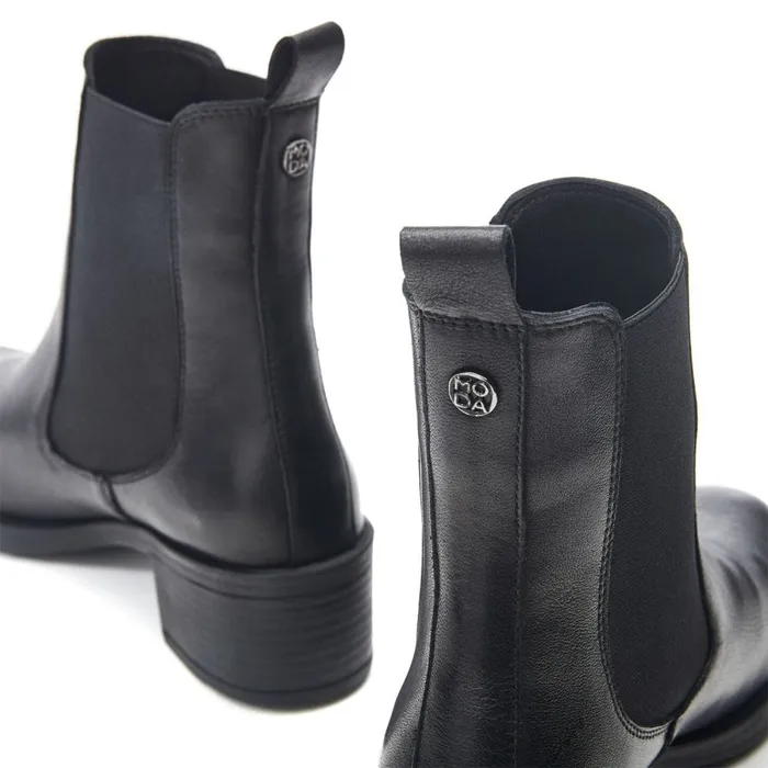 Chelsea Boots Women Moda In Pelle Brooki Black Leather