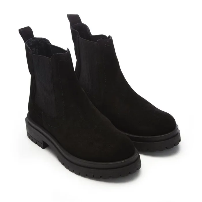 Chelsea Boots Women Moda In Pelle Bsoleful BWaya Black Suede