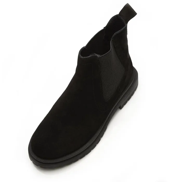 Chelsea Boots Women Moda In Pelle Bsoleful BWaya Black Suede
