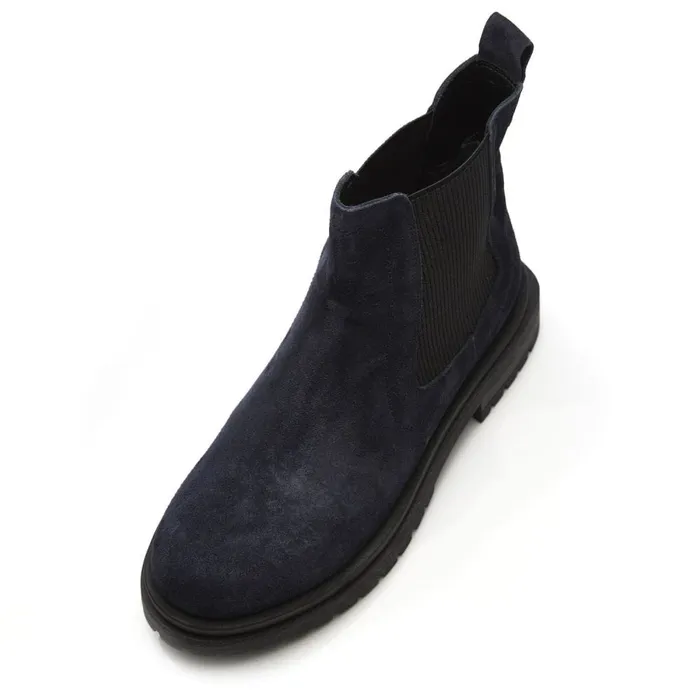 Chelsea Boots Women Moda In Pelle Bsoleful BWaya Navy Suede
