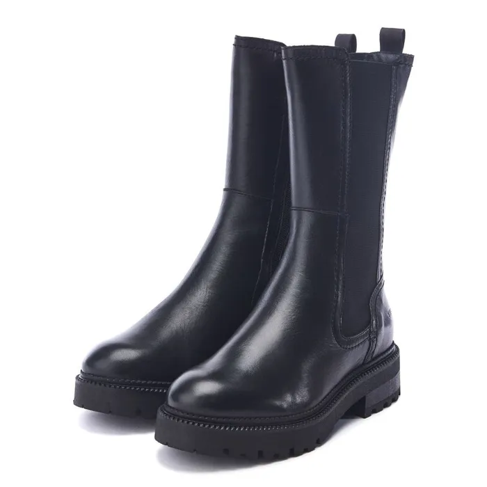 Chelsea Boots Women Moda In Pelle Shoon Sh Olmeto Black Leather
