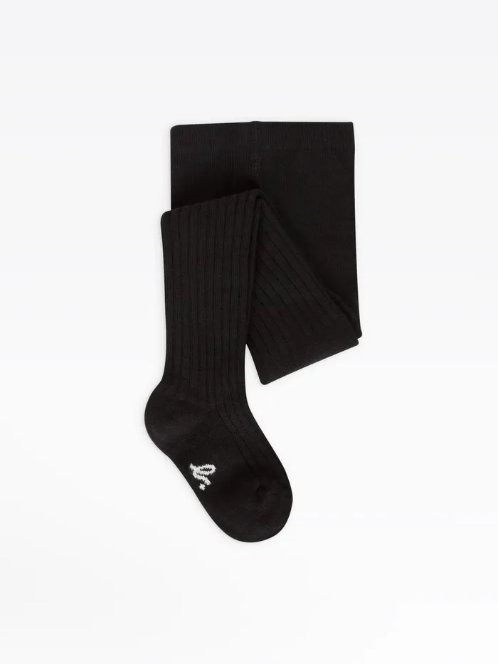 Children Agns B Accessories Black Jersey Nila Tights