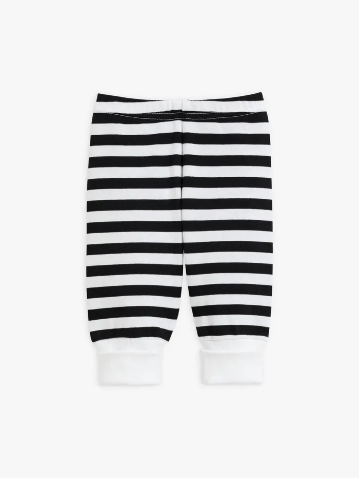 Children Agns B Clothing Black And White 1212 Striped Turbo Trousers