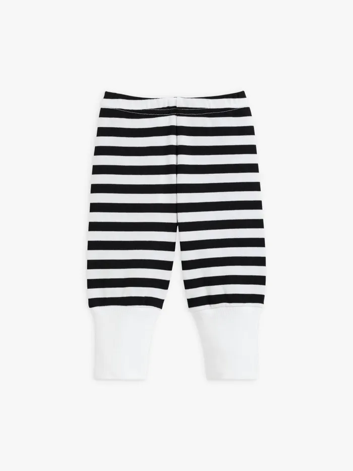 Children Agns B Clothing Black And White 1212 Striped Turbo Trousers
