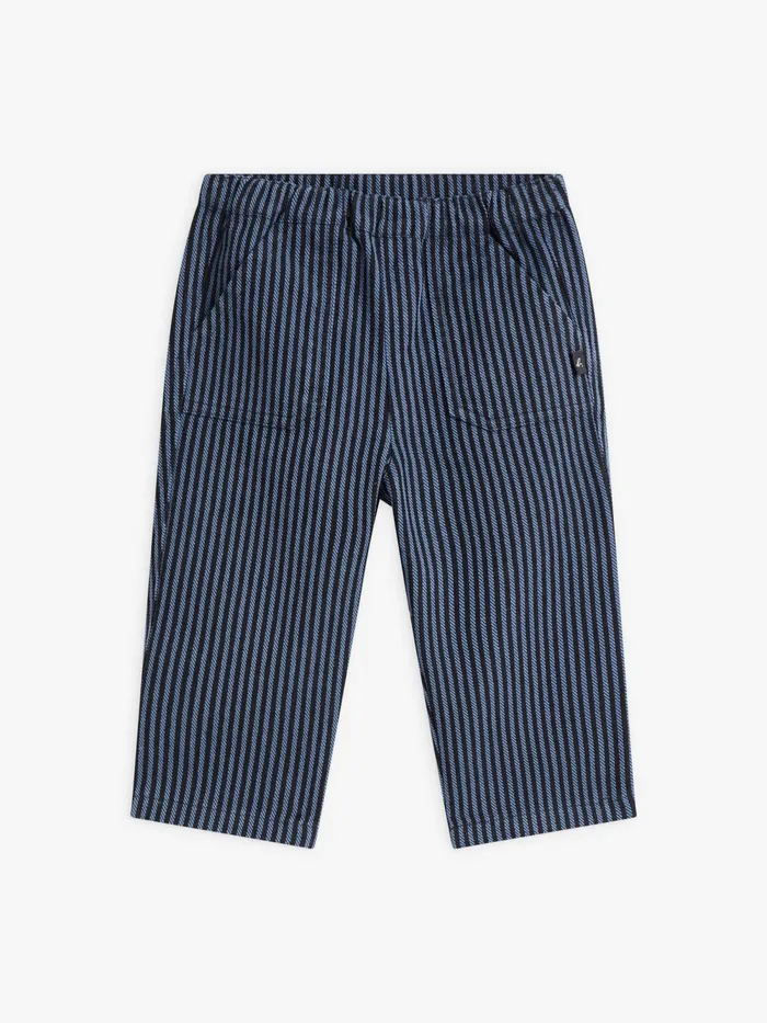 Children Agns B Clothing Blue Striped Cotton Trousers