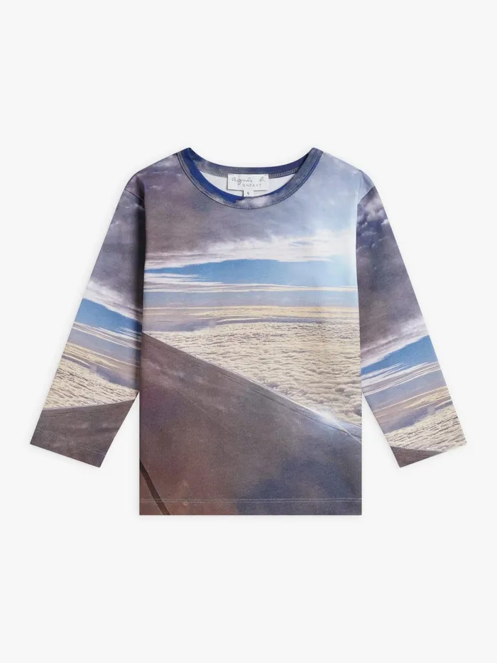 Children Agns B Clothing Cotton Jersey Tshirt With 034Aile D039avion034 aircraft Wing Photo Children Agns B Clothing Cotton Jersey Tshirt With 034Aile D039avion034 aircraft Wing Photo