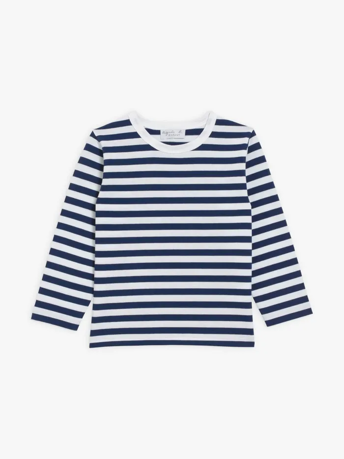 Children Agns B Clothing Coulos Striped Cotton Tshirt