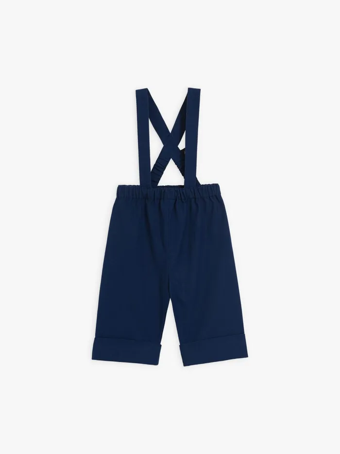 Children Agns B Clothing Dark Blue Pkin Cotton Trousers