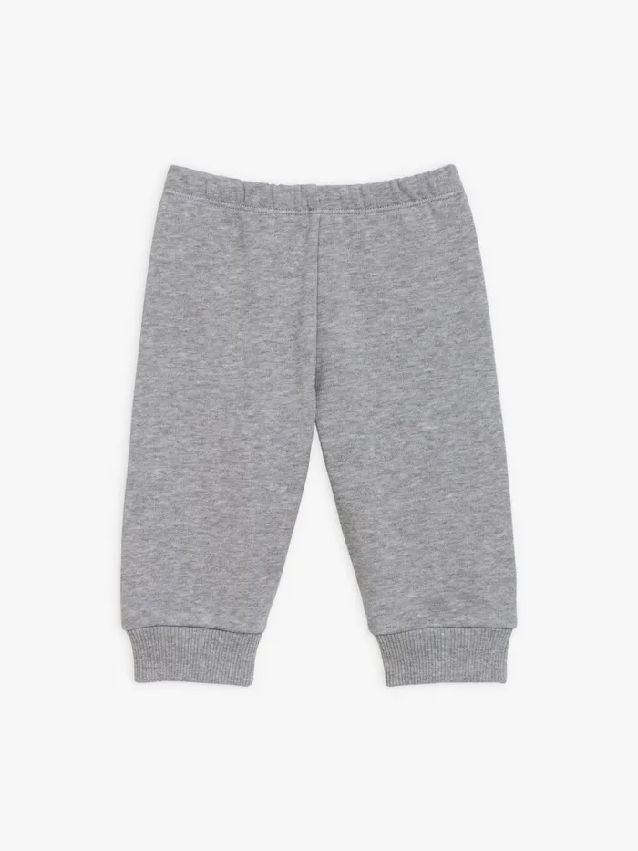 Children Agns B Clothing Turbo Cotton Fleece Grey Trousers